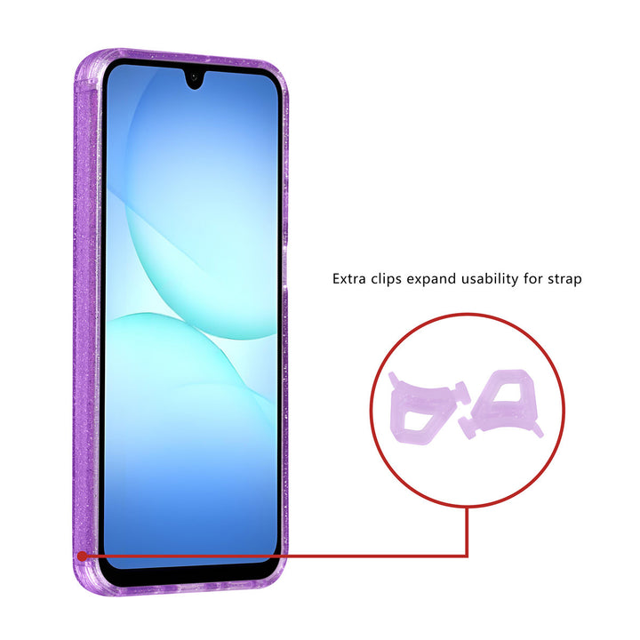 TUNIQ Samsung Galaxy A17 Backcover hoesje - Magsafe - Glitter - Hanger - Paars-Hoesjes-Ilumina Benelux