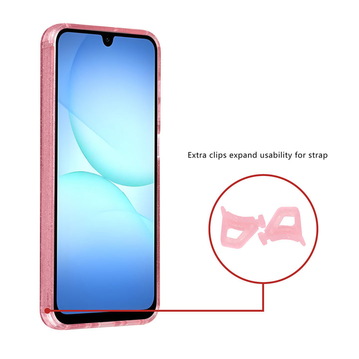 TUNIQ Samsung Galaxy A17 Backcover hoesje - Magsafe - Glitter - Hanger - Roze-Hoesjes-Ilumina Benelux