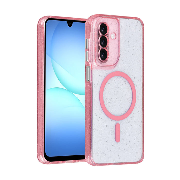 TUNIQ Samsung Galaxy A17 Backcover hoesje - Magsafe - Glitter - Hanger - Roze-Hoesjes-Ilumina Benelux