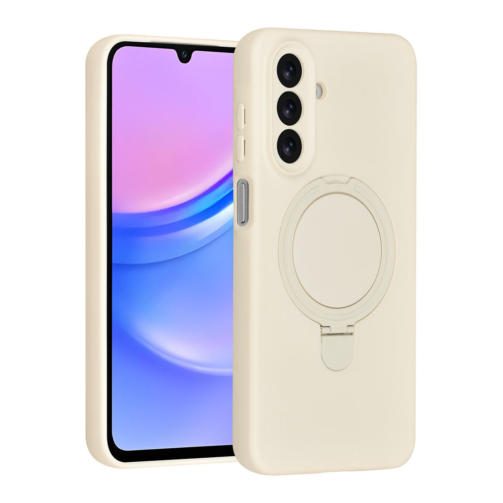 TUNIQ Samsung Galaxy A17 Backcover hoesje - Magsafe With Ring Stand - Hanger - Antique White-Hoesjes-Ilumina Benelux