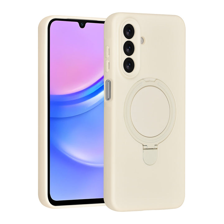 TUNIQ Samsung Galaxy A17 Backcover hoesje - Magsafe With Ring Stand - Hanger - Antique White-Hoesjes-Ilumina Benelux