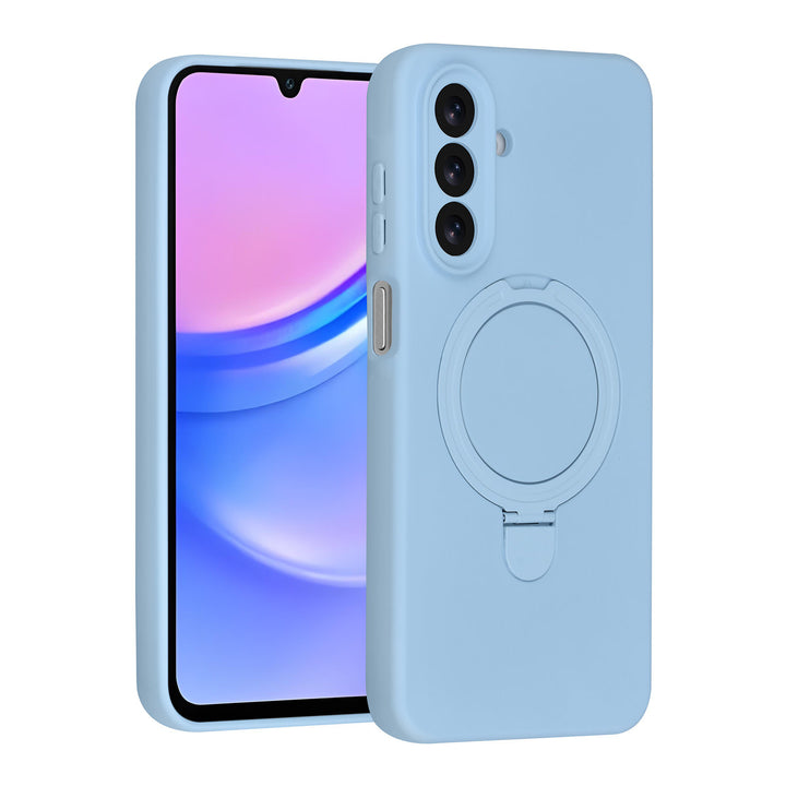 TUNIQ Samsung Galaxy A17 Backcover hoesje - Magsafe With Ring Stand - Hanger - Baby Blue-Hoesjes-Ilumina Benelux