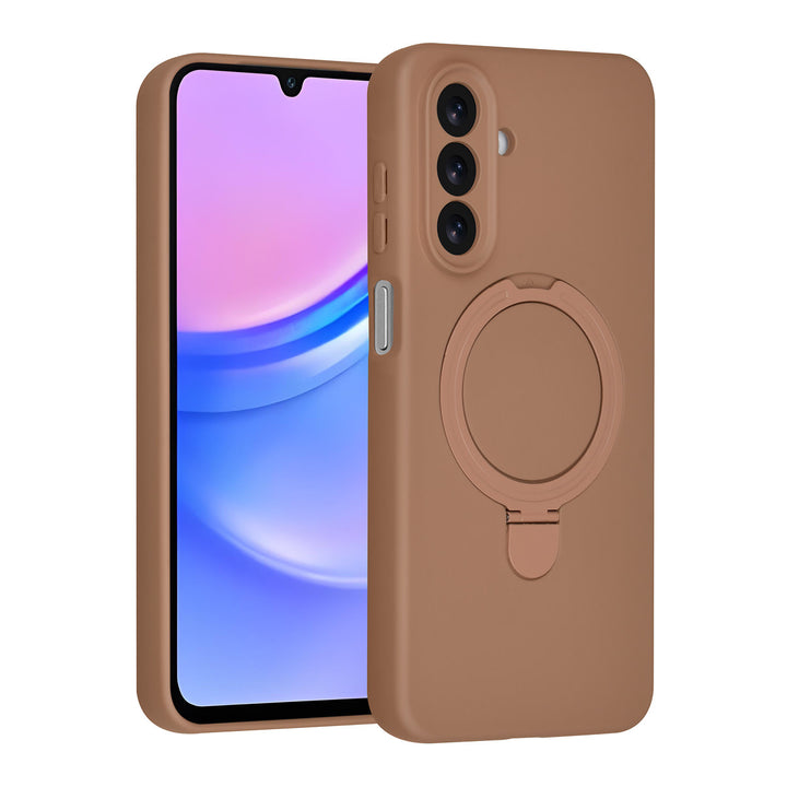 TUNIQ Samsung Galaxy A17 Backcover hoesje - Magsafe With Ring Stand - Hanger - Desert Brown-Hoesjes-Ilumina Benelux