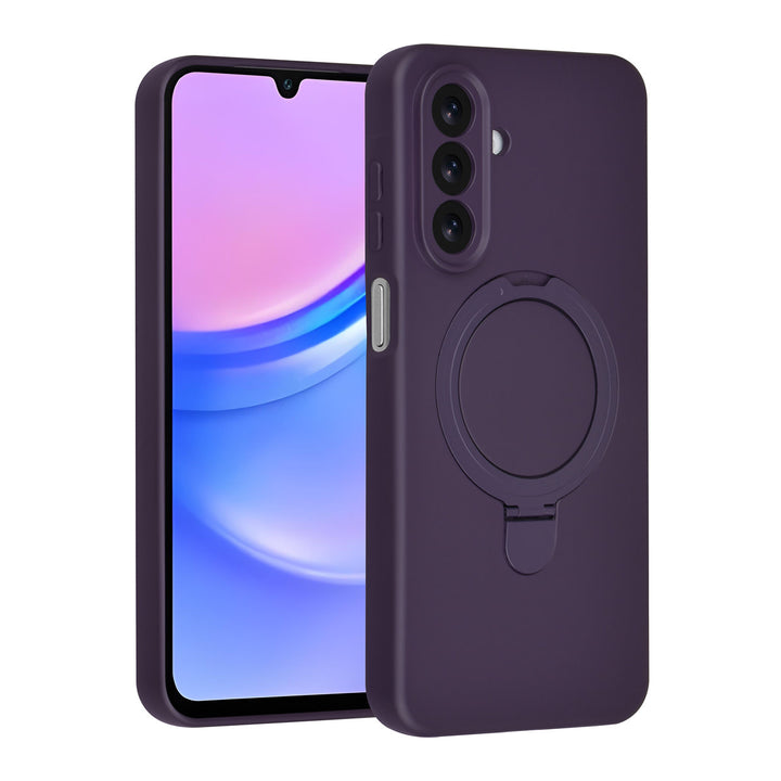 TUNIQ Samsung Galaxy A17 Backcover hoesje - Magsafe With Ring Stand - Hanger - Grape Purple-Hoesjes-Ilumina Benelux