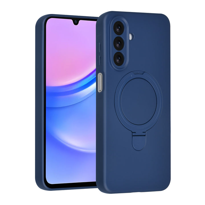 TUNIQ Samsung Galaxy A17 Backcover hoesje - Magsafe With Ring Stand - Hanger - Navy Blue-Hoesjes-Ilumina Benelux