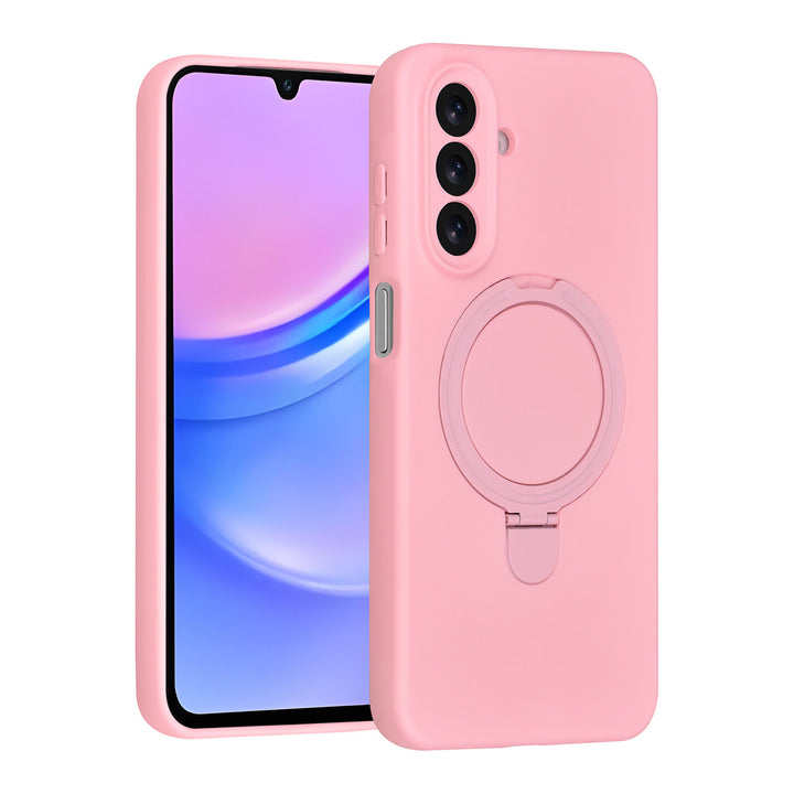 TUNIQ Samsung Galaxy A17 Backcover hoesje - Magsafe With Ring Stand - Hanger - Sakura Pink-Hoesjes-Ilumina Benelux