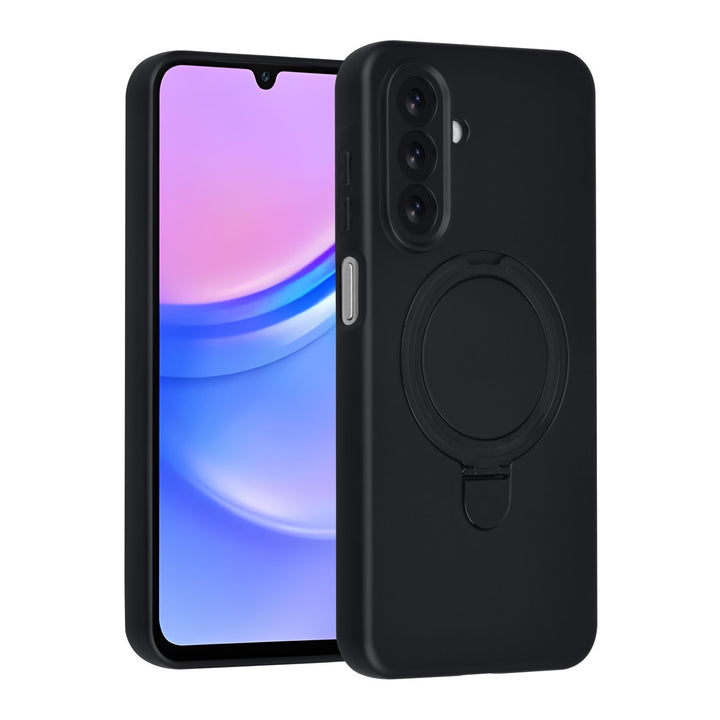 TUNIQ Samsung Galaxy A17 Backcover hoesje - Magsafe With Ring Stand - Hanger - Zwart-Hoesjes-Ilumina Benelux