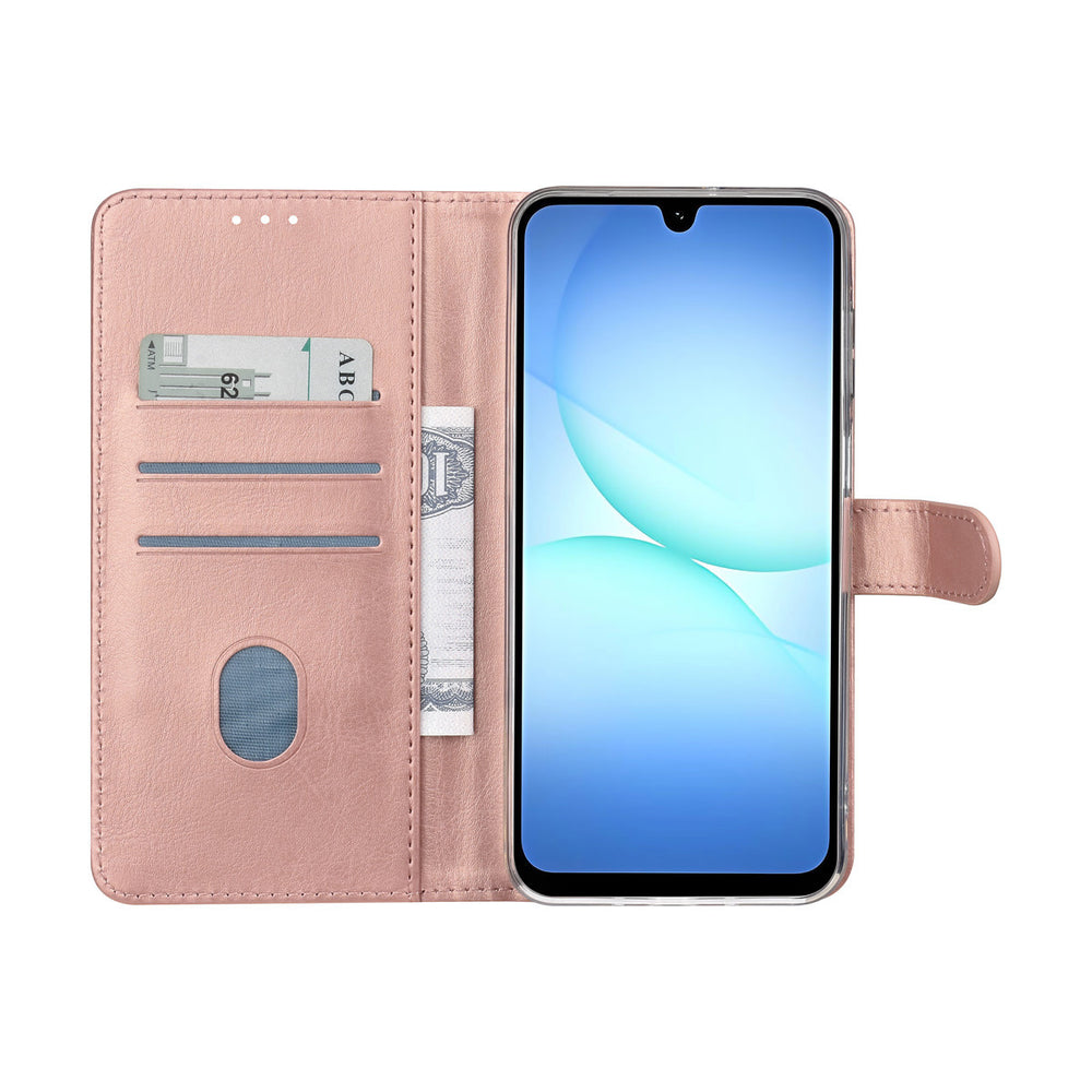 TUNIQ Samsung Galaxy A17 Book Case hoesje - Pasjeshouder voor 3 pasjes - Magneetsluiting - Hanger - Rose Gold-Hoesjes-Ilumina Benelux