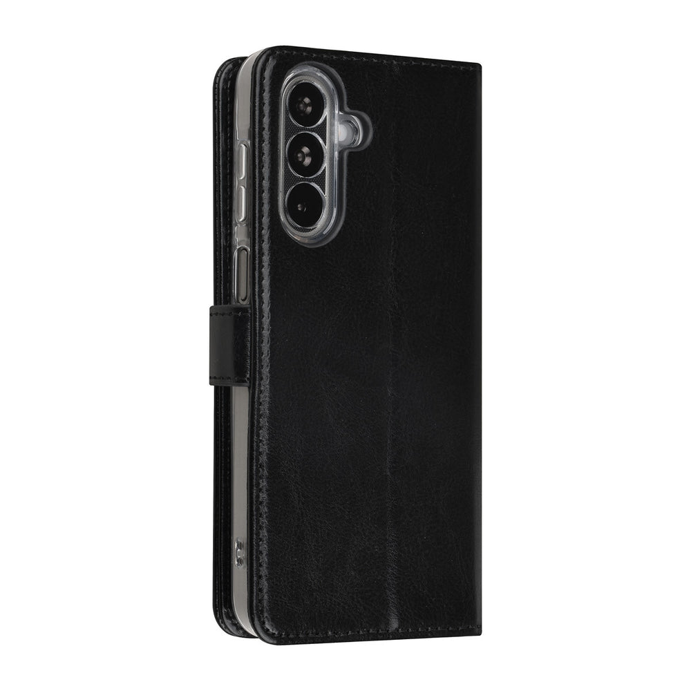 TUNIQ Samsung Galaxy A17 Book Case hoesje - Pasjeshouder voor 3 pasjes - Magneetsluiting - Hanger - Zwart-Hoesjes-Ilumina Benelux