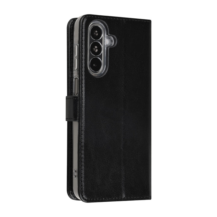 TUNIQ Samsung Galaxy A17 Book Case hoesje - Pasjeshouder voor 3 pasjes - Magneetsluiting - Hanger - Zwart-Hoesjes-Ilumina Benelux