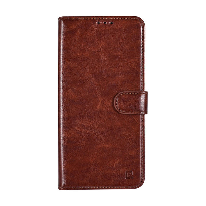 TUNIQ Samsung Galaxy A25 Book Case hoesje - Pasjeshouder voor 3 pasjes - Magneetsluiting - Hanger - Bruin-Hoesjes-Ilumina Benelux