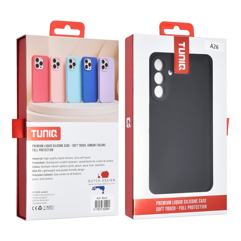 TUNIQ Samsung Galaxy A26 Backcover hoesje - Zwart-Hoesjes-Ilumina Benelux