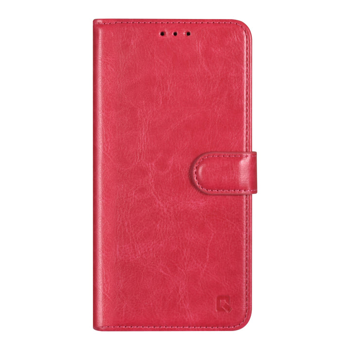 TUNIQ Samsung Galaxy A34 5G Book Case hoesje - Pasjeshouder voor 3 pasjes - Magneetsluiting - Hanger - Felroze-Hoesjes-Ilumina Benelux