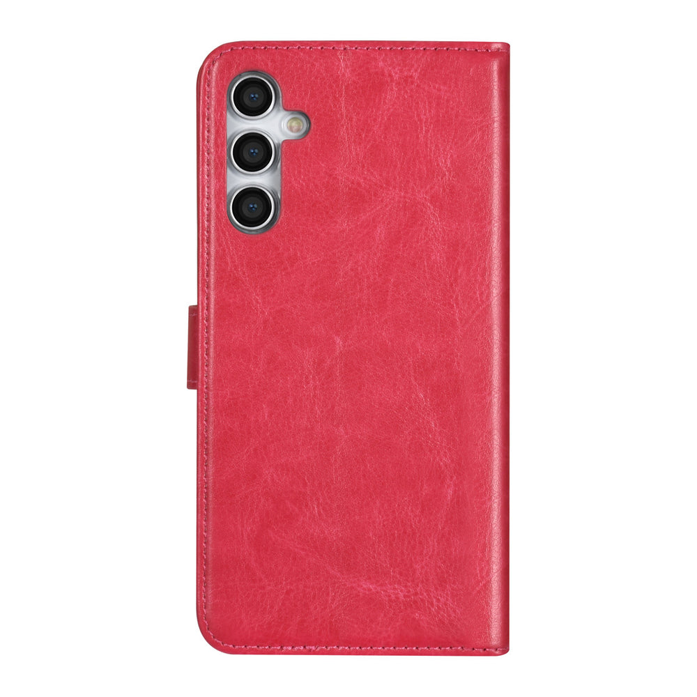 TUNIQ Samsung Galaxy A34 5G Book Case hoesje - Pasjeshouder voor 3 pasjes - Magneetsluiting - Hanger - Felroze-Hoesjes-Ilumina Benelux