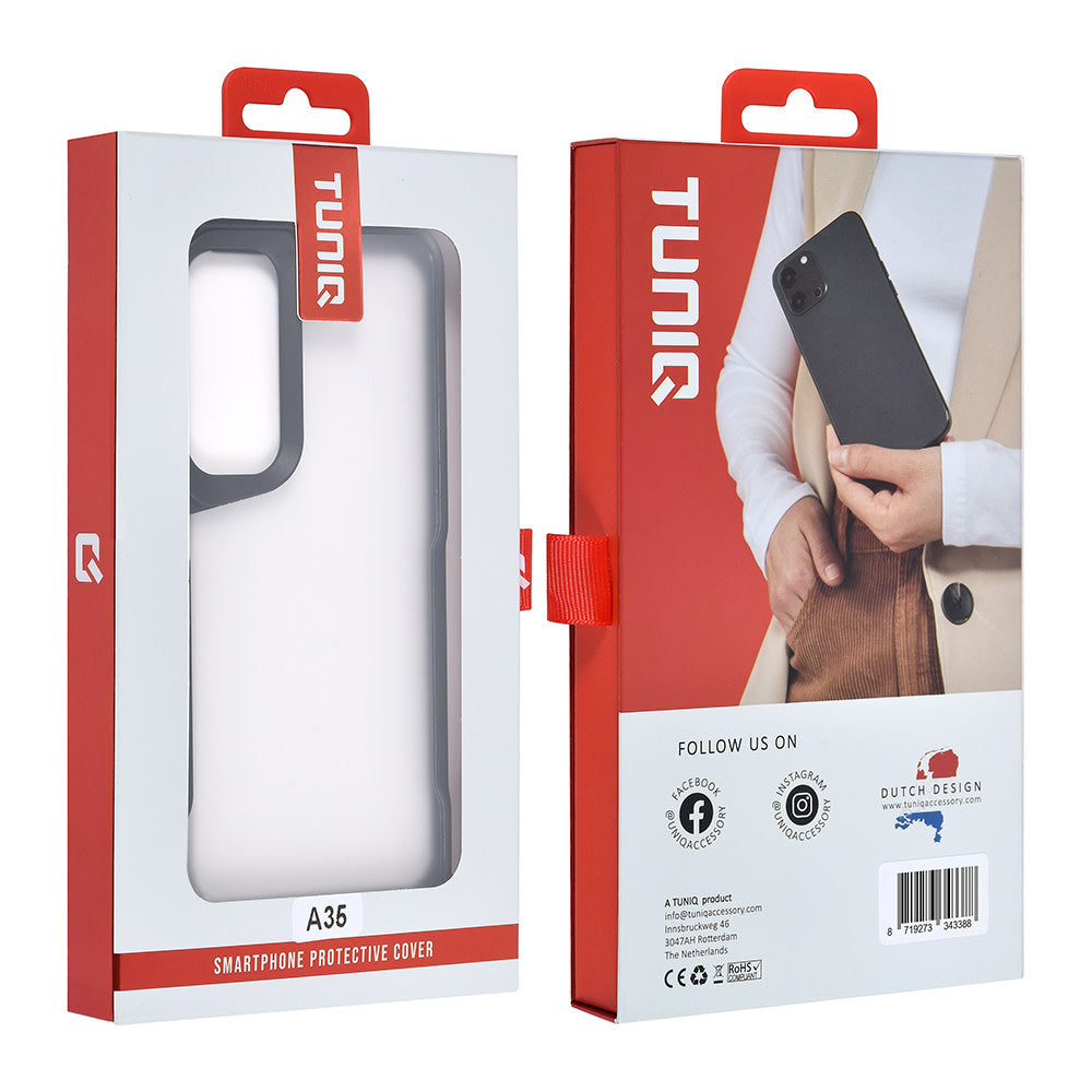 TUNIQ Samsung Galaxy A35 Back Cover hoesje Silicone - Zwart-Hoesjes-Ilumina Benelux