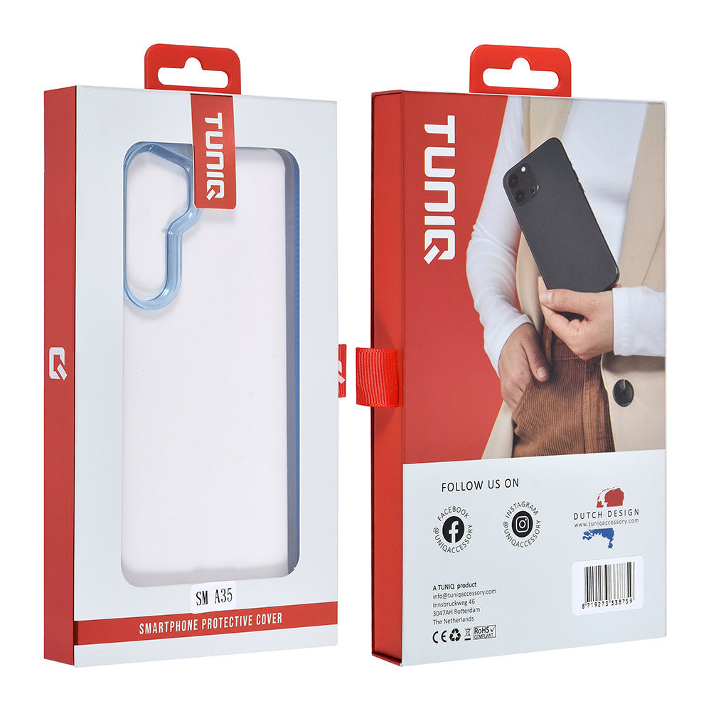 TUNIQ Samsung Galaxy A35 Backcover hoesje Silicone - Blauw-Hoesjes-Ilumina Benelux