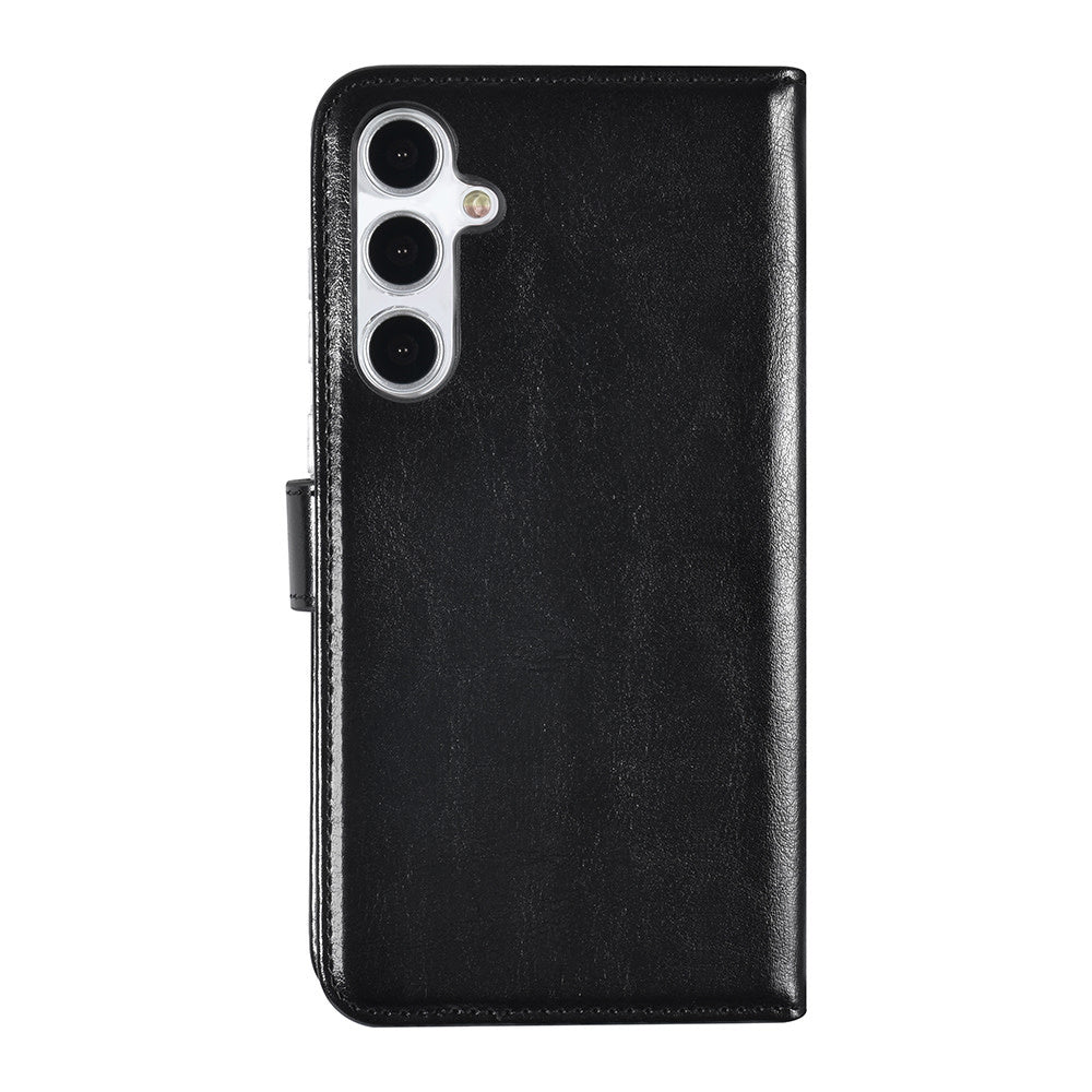 TUNIQ Samsung Galaxy A35 Book Case hoesje - Pasjeshouder voor 3 pasjes - Magneetsluiting - Hanger - Zwart-Hoesjes-Ilumina Benelux