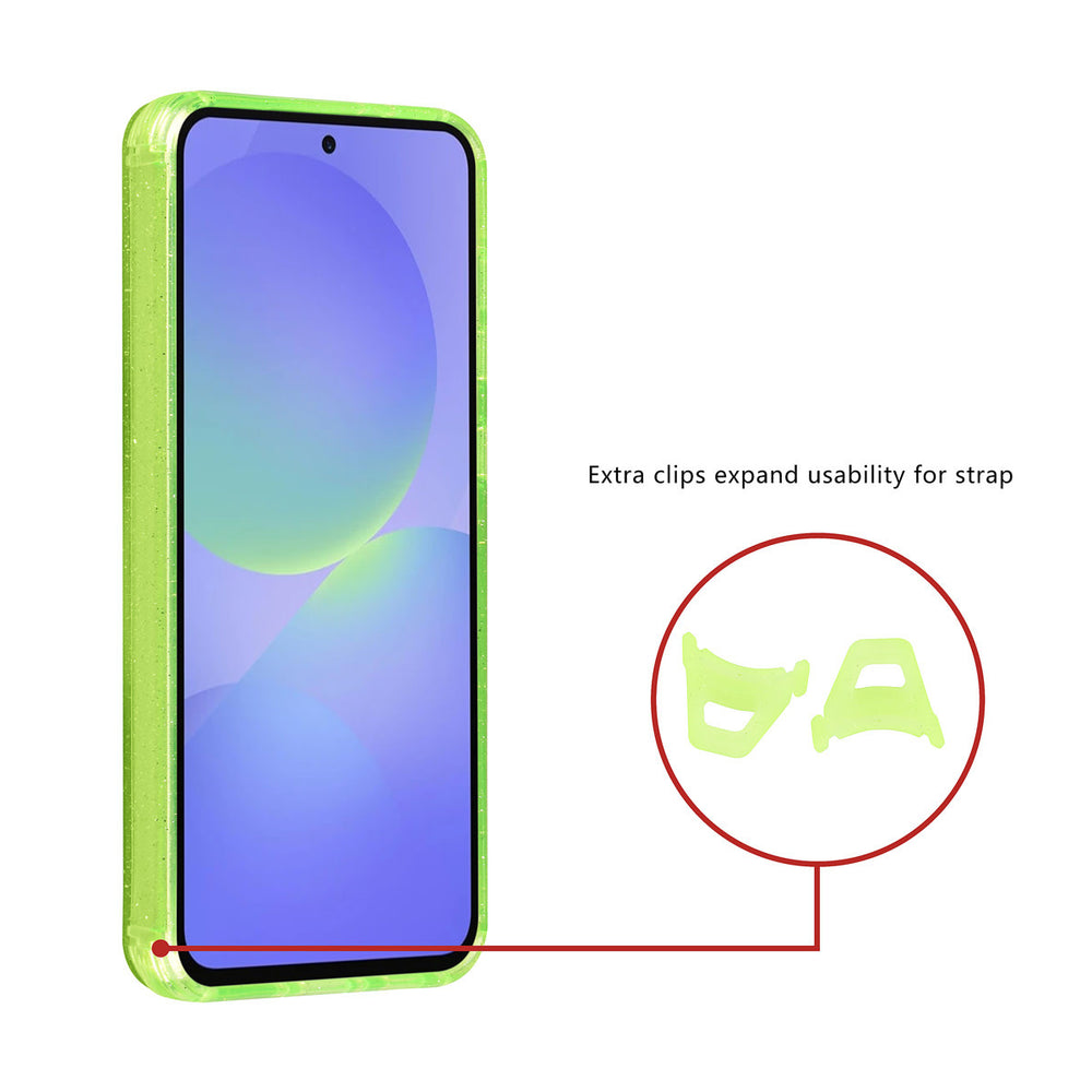 TUNIQ Samsung Galaxy A36 Backcover hoesje - Magsafe - Glitter - Hanger - Groen-Hoesjes-Ilumina Benelux