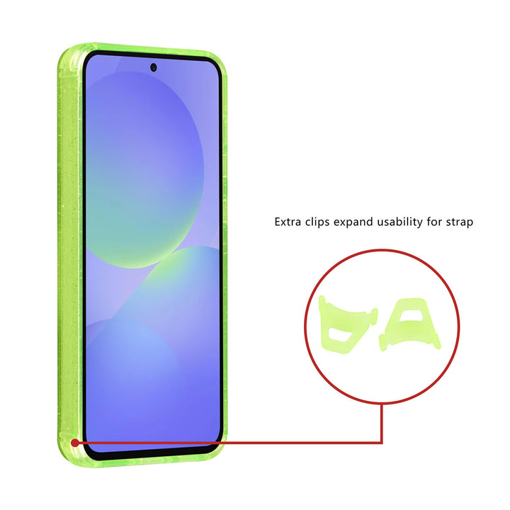 TUNIQ Samsung Galaxy A36 Backcover hoesje - Magsafe - Glitter - Hanger - Groen-Hoesjes-Ilumina Benelux