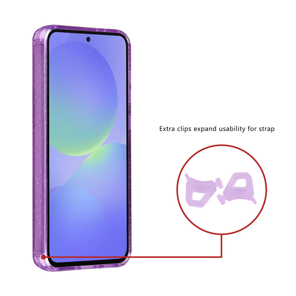 TUNIQ Samsung Galaxy A36 Backcover hoesje - Magsafe - Glitter - Hanger - Paars-Hoesjes-Ilumina Benelux