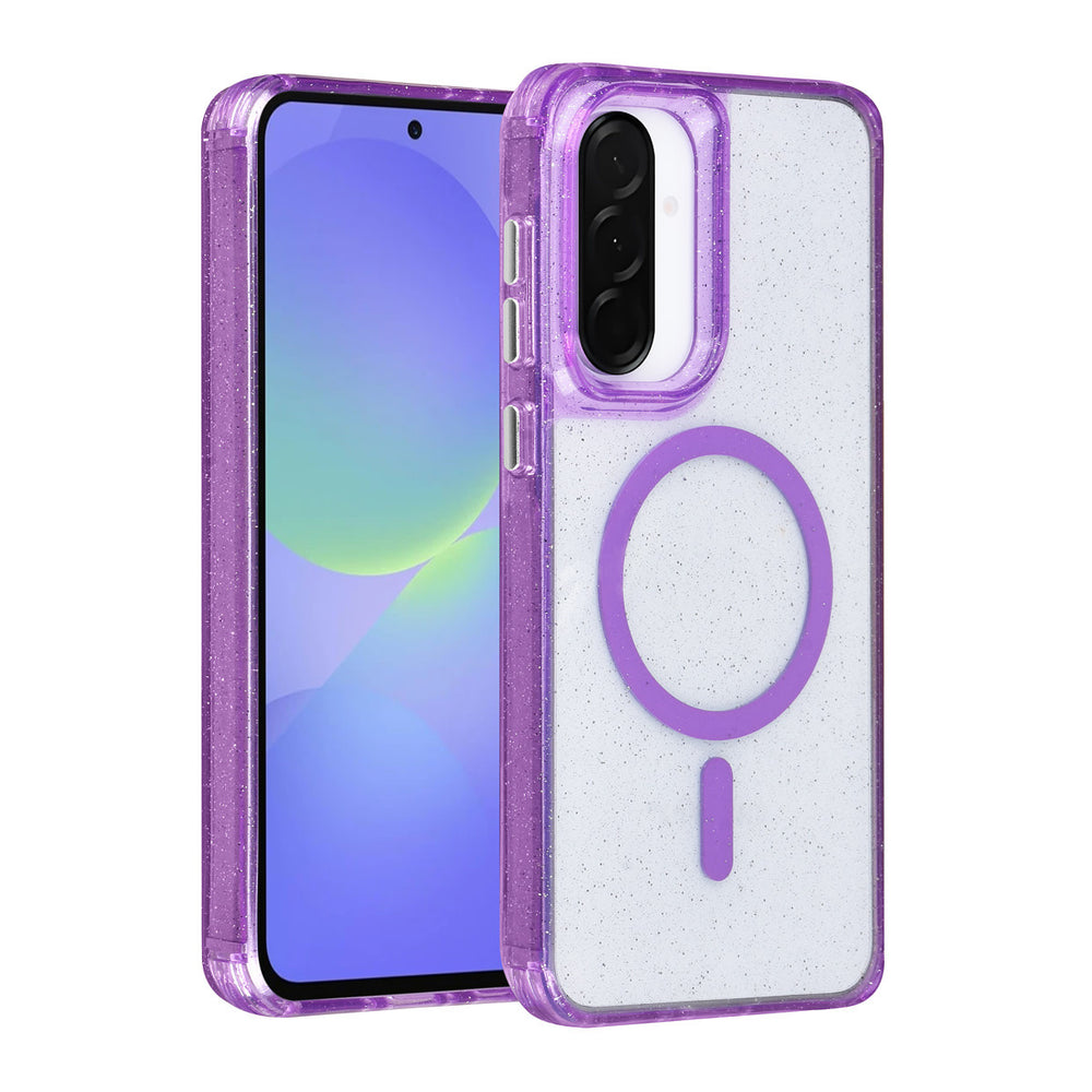 TUNIQ Samsung Galaxy A36 Backcover hoesje - Magsafe - Glitter - Hanger - Paars-Hoesjes-Ilumina Benelux
