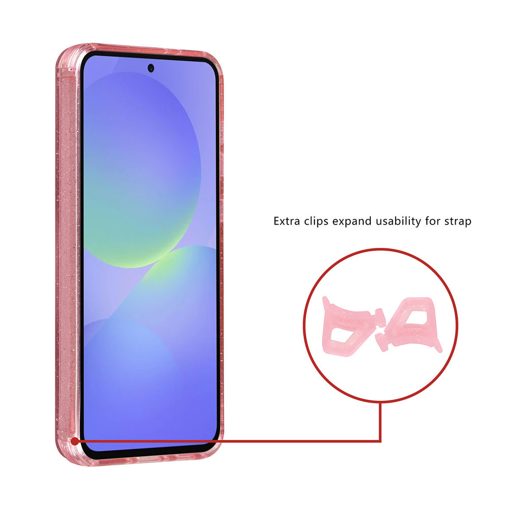 TUNIQ Samsung Galaxy A36 Backcover hoesje - Magsafe - Glitter - Hanger - Roze-Hoesjes-Ilumina Benelux