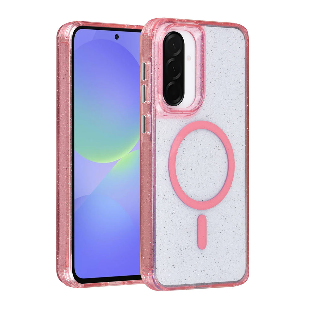 TUNIQ Samsung Galaxy A36 Backcover hoesje - Magsafe - Glitter - Hanger - Roze-Hoesjes-Ilumina Benelux
