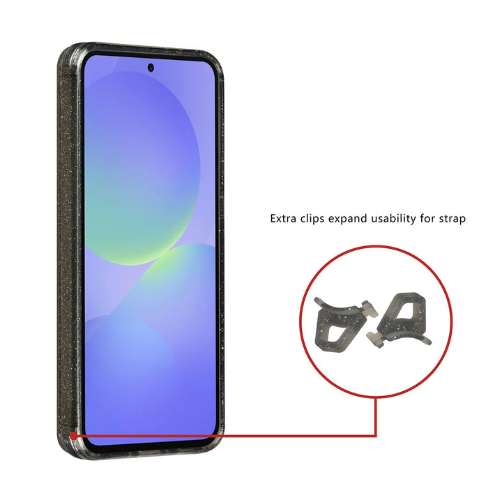 TUNIQ Samsung Galaxy A36 Backcover hoesje - Magsafe - Glitter - Hanger - Zwart-Hoesjes-Ilumina Benelux