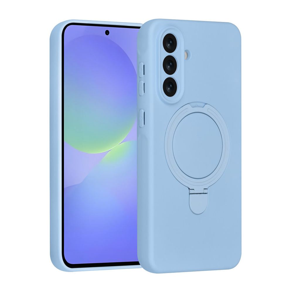TUNIQ Samsung Galaxy A36 Backcover hoesje - Magsafe With Ring Stand - Hanger - Baby Blue-Hoesjes-Ilumina Benelux