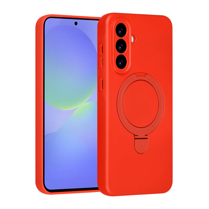 TUNIQ Samsung Galaxy A36 Backcover hoesje - Magsafe With Ring Stand - Hanger - Classic Red-Hoesjes-Ilumina Benelux