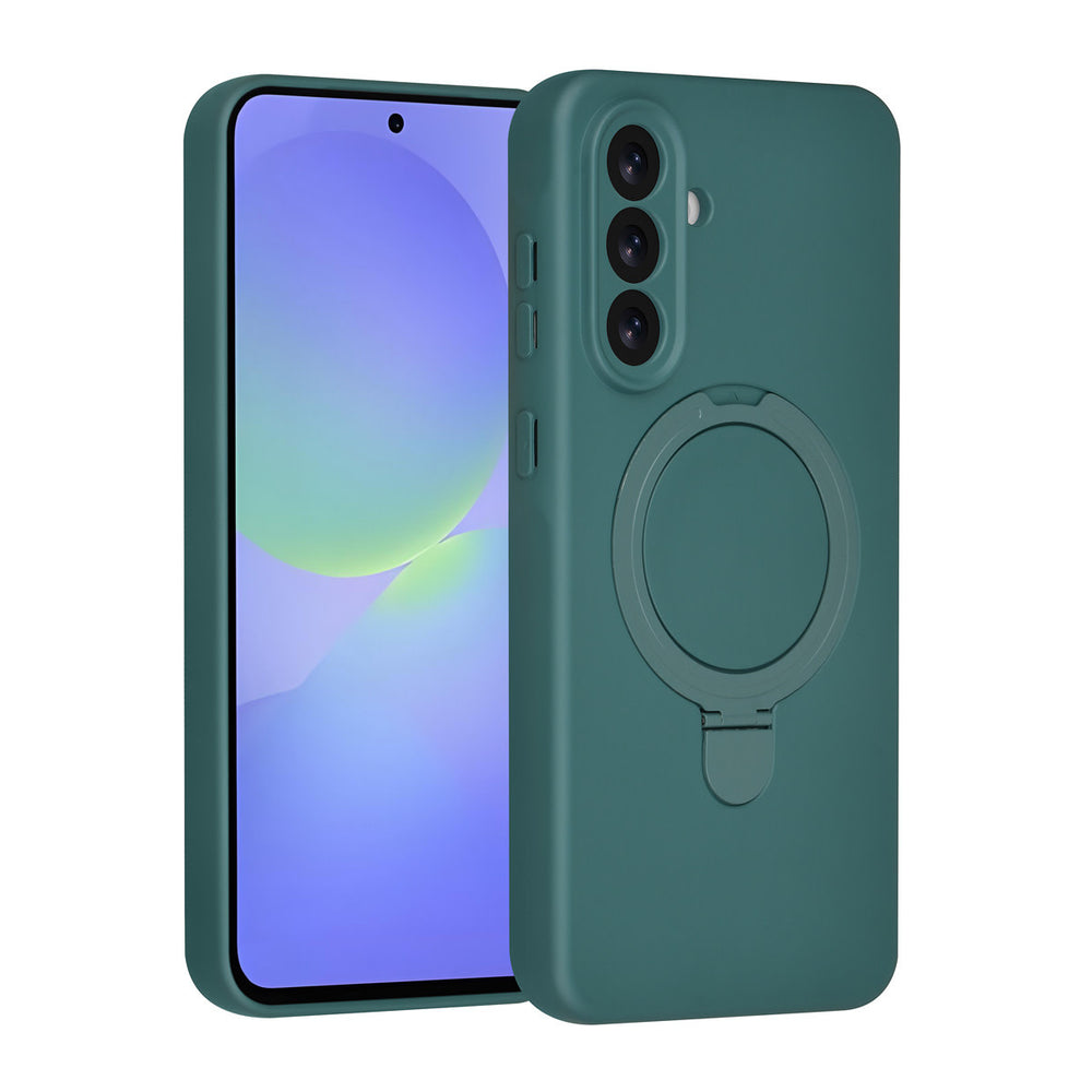 TUNIQ Samsung Galaxy A36 Backcover hoesje - Magsafe With Ring Stand - Hanger - DonkerGroen-Hoesjes-Ilumina Benelux