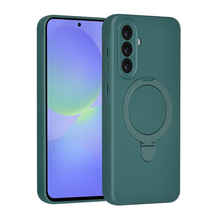 TUNIQ Samsung Galaxy A36 Backcover hoesje - Magsafe With Ring Stand - Hanger - DonkerGroen-Hoesjes-Ilumina Benelux
