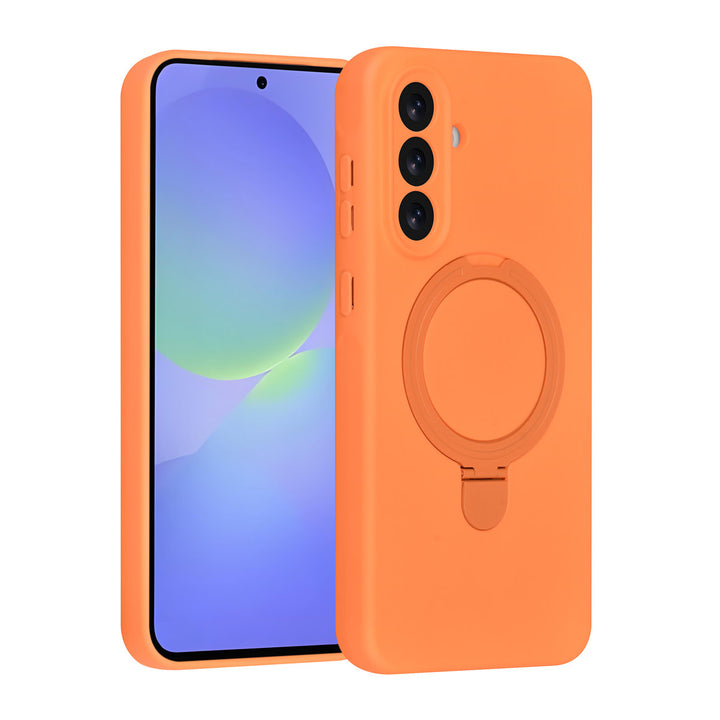 TUNIQ Samsung Galaxy A36 Backcover hoesje - Magsafe With Ring Stand - Hanger - Tangerine Orange-Hoesjes-Ilumina Benelux