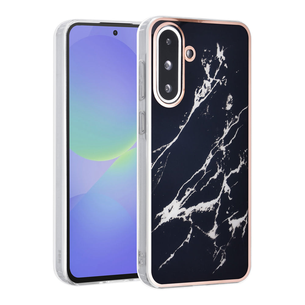 TUNIQ Samsung Galaxy A36 Backcover hoesje - Silicone - Marble Black-Hoesjes-Ilumina Benelux