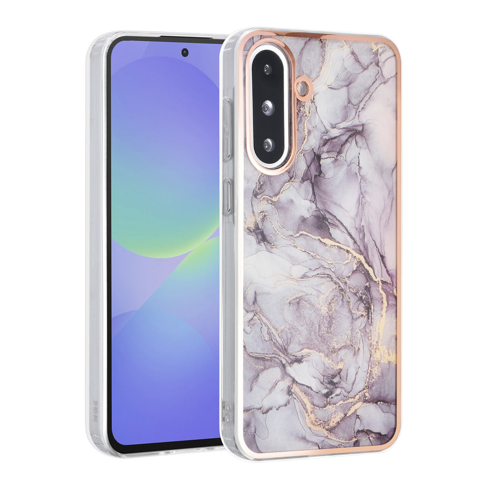 TUNIQ Samsung Galaxy A36 Backcover hoesje - Silicone - Marble Brown-Hoesjes-Ilumina Benelux