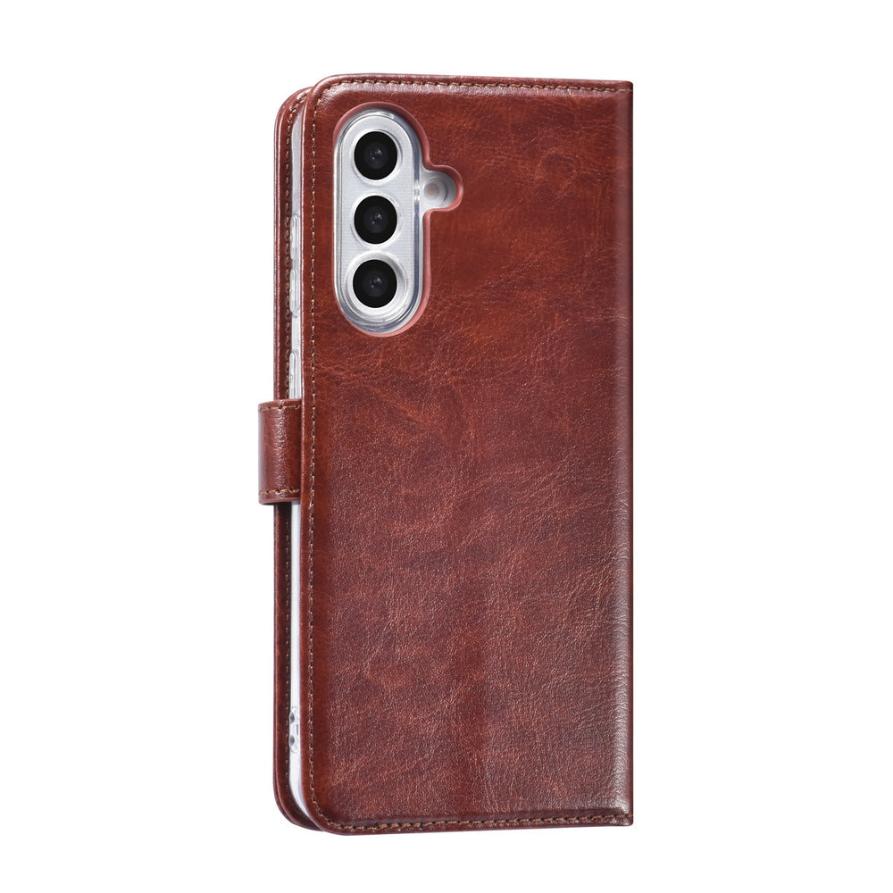 TUNIQ Samsung Galaxy A36 Book Case hoesje - Pasjeshouder voor 3 pasjes - Hanger - Bruin-Hoesjes-Ilumina Benelux