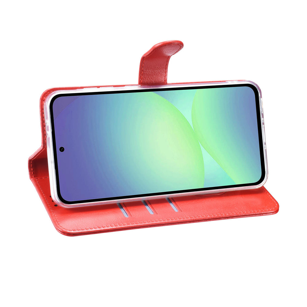 TUNIQ Samsung Galaxy A36 Book Case hoesje - Pasjeshouder voor 3 pasjes - Hanger - Rood-Hoesjes-Ilumina Benelux