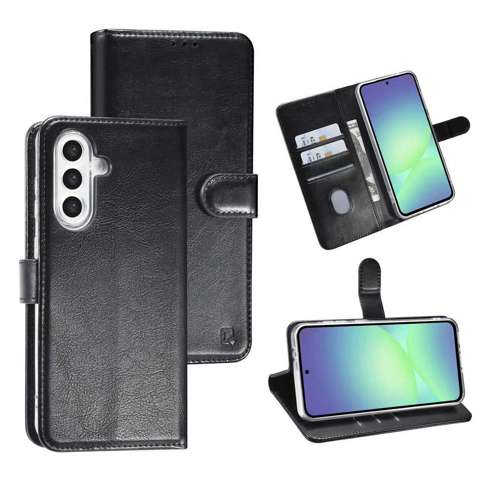 TUNIQ Samsung Galaxy A36 Book Case hoesje - Pasjeshouder voor 3 pasjes - Hanger - Zwart-Hoesjes-Ilumina Benelux