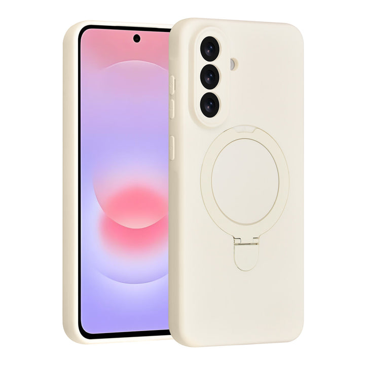 TUNIQ Samsung Galaxy A37 Backcover hoesje - Magsafe With Ring Stand - Hanger - Antique White-Hoesjes-Ilumina Benelux