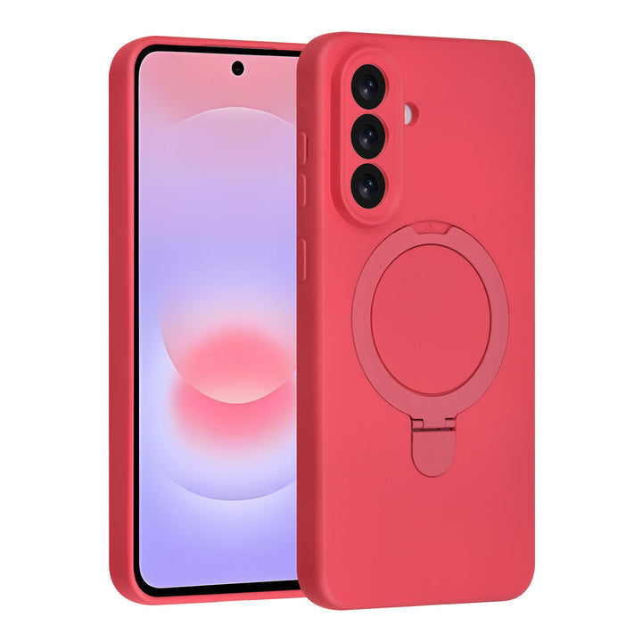 TUNIQ Samsung Galaxy A37 Backcover hoesje - Magsafe With Ring Stand - Hanger - Cherry Red-Hoesjes-Ilumina Benelux