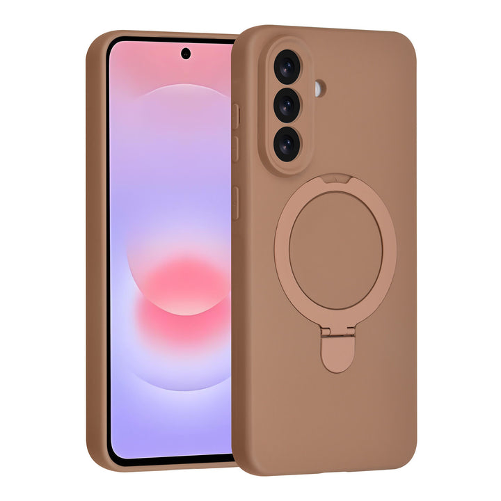 TUNIQ Samsung Galaxy A37 Backcover hoesje - Magsafe With Ring Stand - Hanger - Desert Brown-Hoesjes-Ilumina Benelux