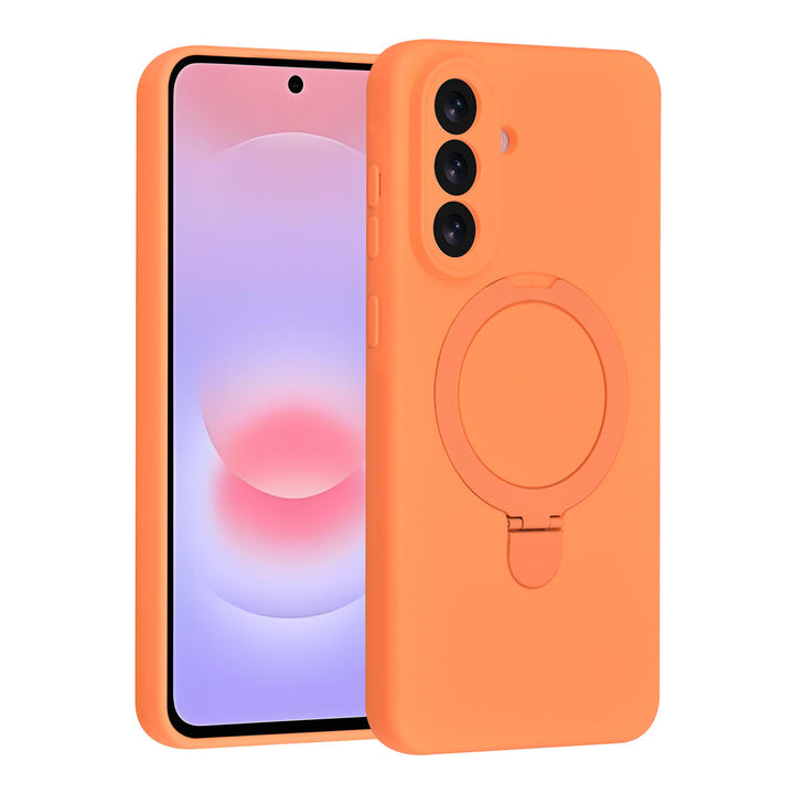 TUNIQ Samsung Galaxy A37 Backcover hoesje - Magsafe With Ring Stand - Hanger - Tangerine Orange-Hoesjes-Ilumina Benelux