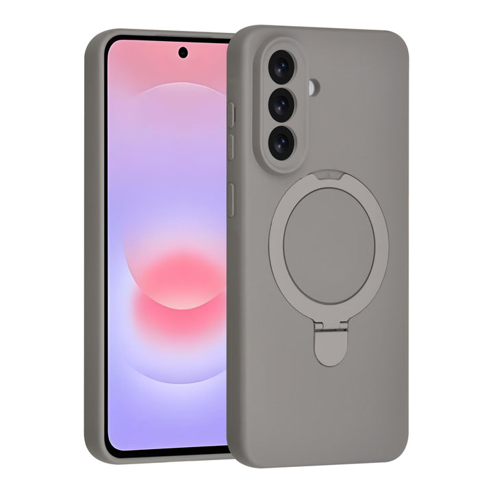 TUNIQ Samsung Galaxy A37 Backcover hoesje - Magsafe With Ring Stand - Hanger - Titanium Grey-Hoesjes-Ilumina Benelux