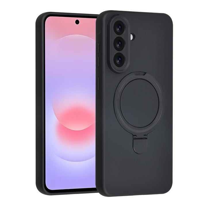 TUNIQ Samsung Galaxy A37 Backcover hoesje - Magsafe With Ring Stand - Hanger - Zwart-Hoesjes-Ilumina Benelux