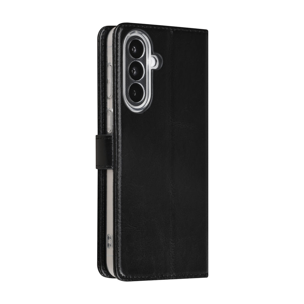 TUNIQ Samsung Galaxy A37 Book Case hoesje - Pasjeshouder voor 3 pasjes - Magneetsluiting - Hanger - Zwart-Hoesjes-Ilumina Benelux