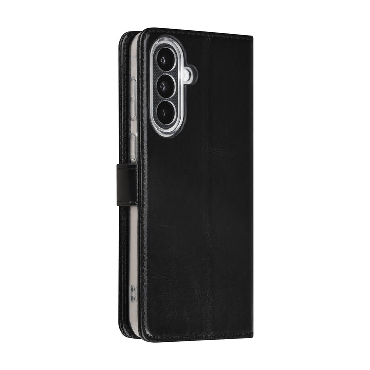 TUNIQ Samsung Galaxy A37 Book Case hoesje - Pasjeshouder voor 3 pasjes - Magneetsluiting - Hanger - Zwart-Hoesjes-Ilumina Benelux
