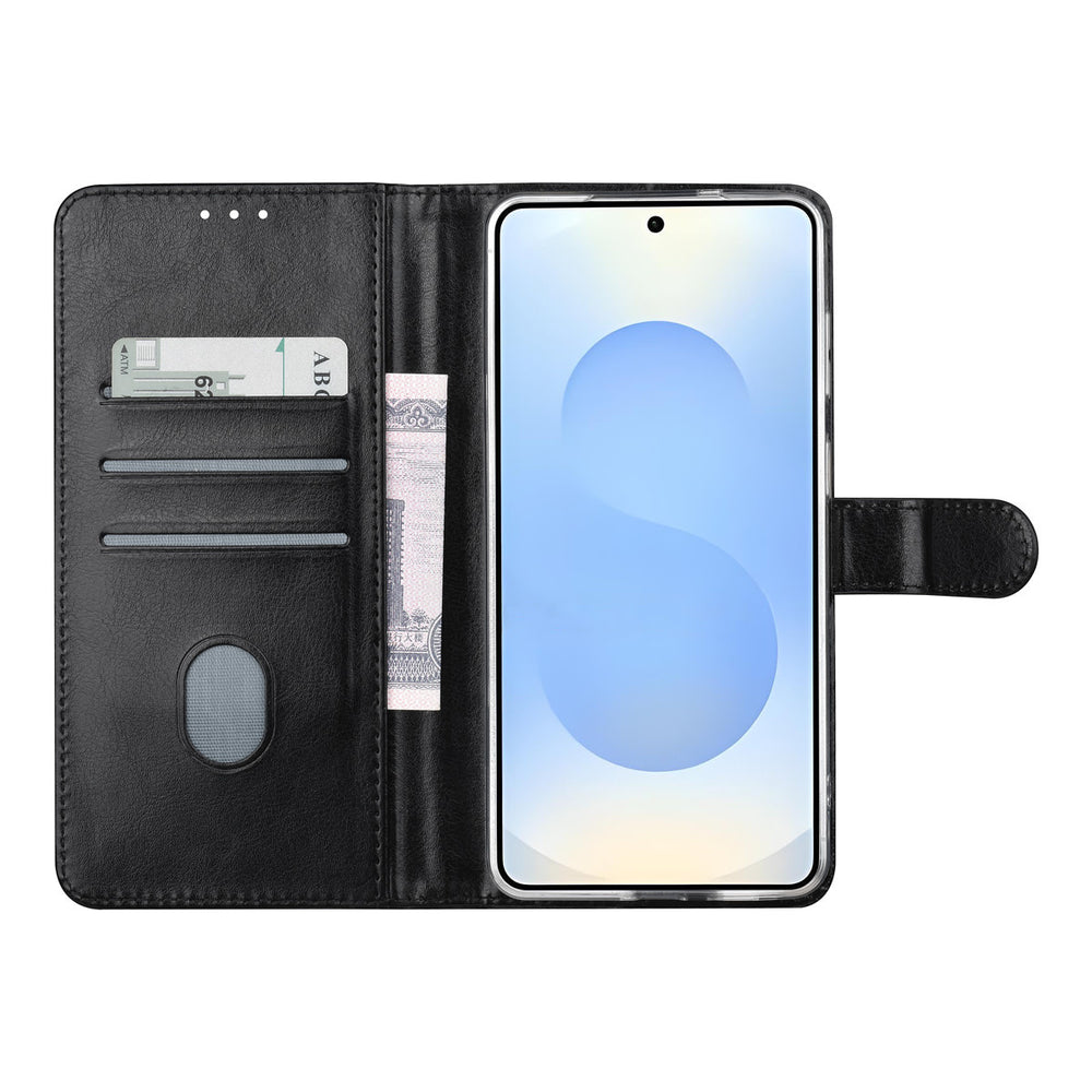 TUNIQ Samsung Galaxy A37 Book Case hoesje - Pasjeshouder voor 3 pasjes - Magneetsluiting - Hanger - Zwart-Hoesjes-Ilumina Benelux