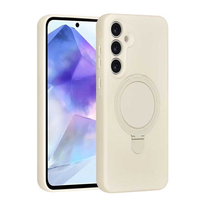 TUNIQ Samsung Galaxy A55 Backcover hoesje - Magsafe With Ring Stand - Hanger - Antique White-Hoesjes-Ilumina Benelux