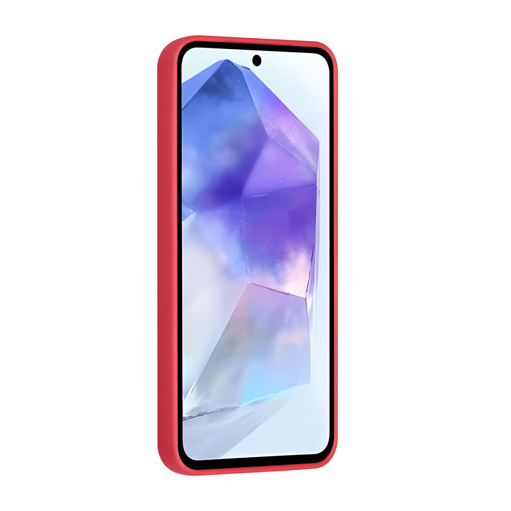 TUNIQ Samsung Galaxy A55 Backcover hoesje - Magsafe With Ring Stand - Hanger - Cherry Red-Hoesjes-Ilumina Benelux