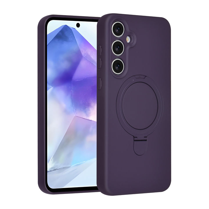 TUNIQ Samsung Galaxy A55 Backcover hoesje - Magsafe With Ring Stand - Hanger - Grape Purple-Hoesjes-Ilumina Benelux